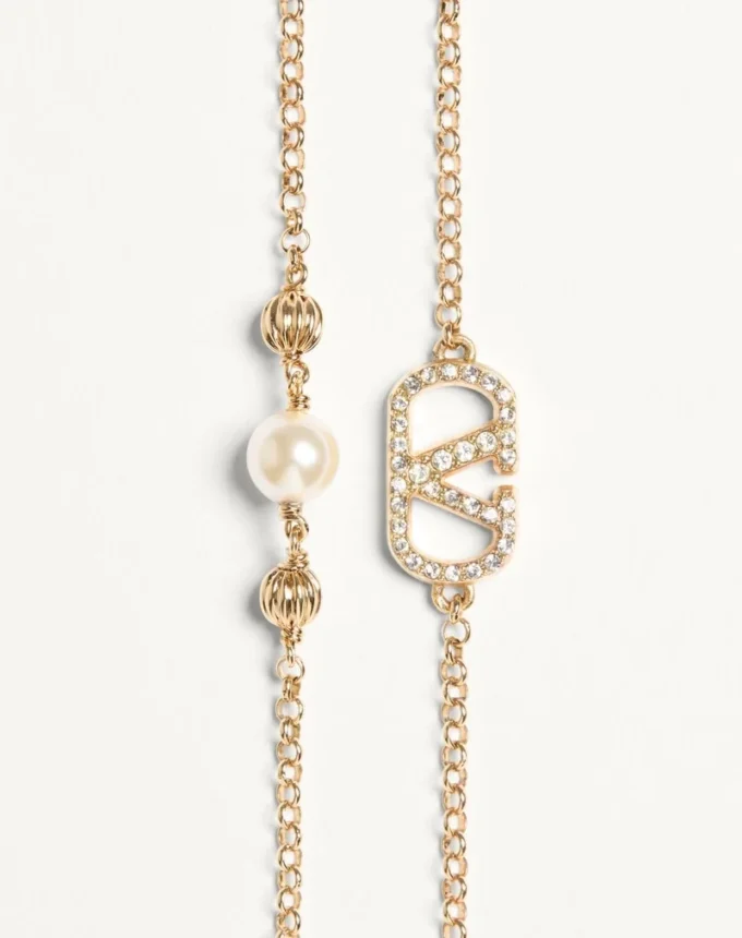 Brățară Vlogo Signature din metal, perle și cristale Swarovski® Brățară Vlogo Signature din metal, perle și cristale Swarovski®
