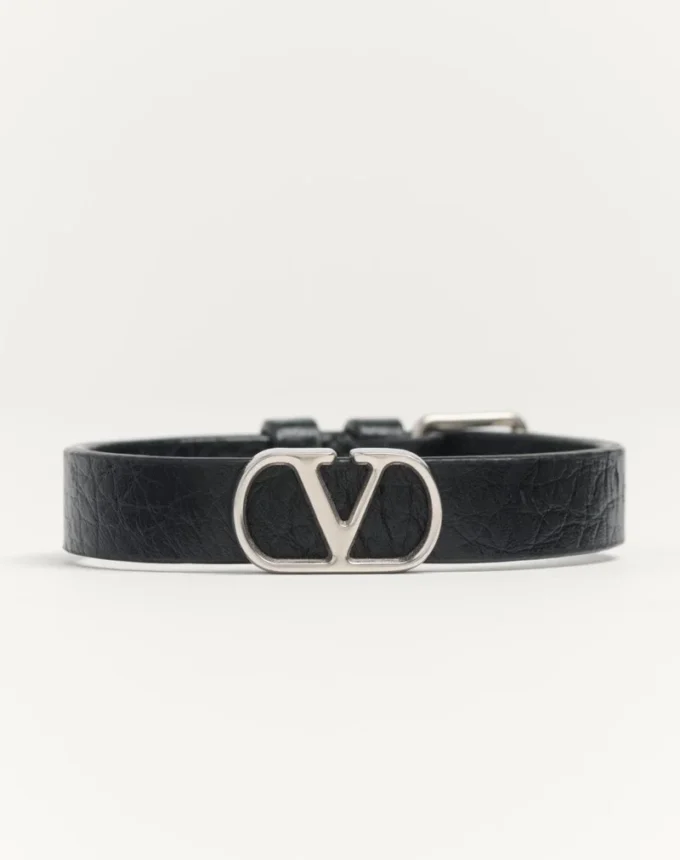 Brățară Vlogo Signature din piele de vițel granulată