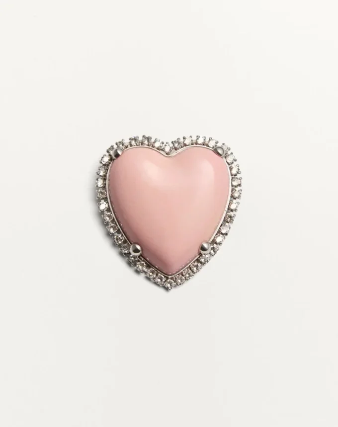 Broșă Coeur Hyperbole din metal, rășină și cristale Swarovski® Broșă Coeur Hyperbole din metal, rășină și cristale Swarovski®