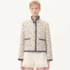 Caban căptușit cu imprimeu Cherryfic Jacquard Caban căptușit cu imprimeu Cherryfic Jacquard