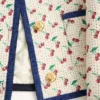 Caban căptușit cu imprimeu Cherryfic Jacquard Caban căptușit cu imprimeu Cherryfic Jacquard