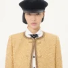 Caban din jacquard cloqué Caban din jacquard cloqué