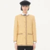 Caban din jacquard cloqué Caban din jacquard cloqué