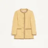Caban din jacquard cloqué Caban din jacquard cloqué