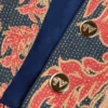 Caban din jacquard floral matlasat Apres L’Hiver Caban din jacquard floral matlasat Apres L’Hiver