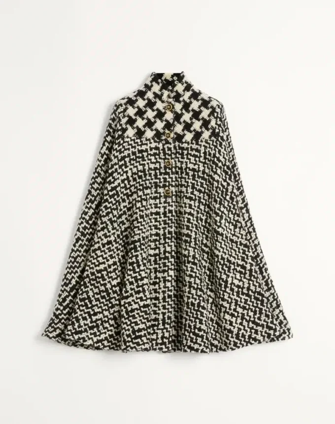 Cape din tweed geometric Cape din tweed geometric