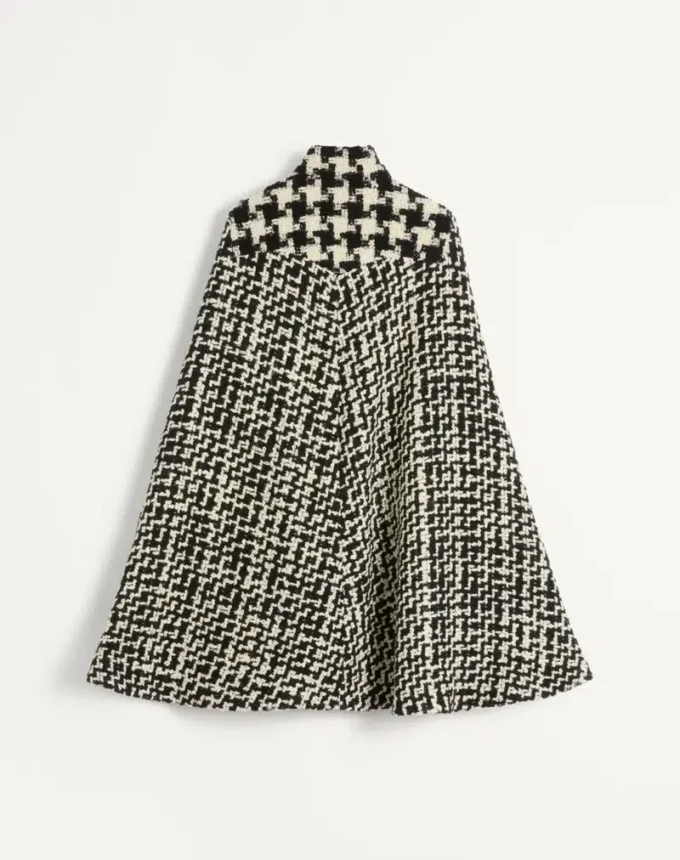 Cape din tweed geometric Cape din tweed geometric
