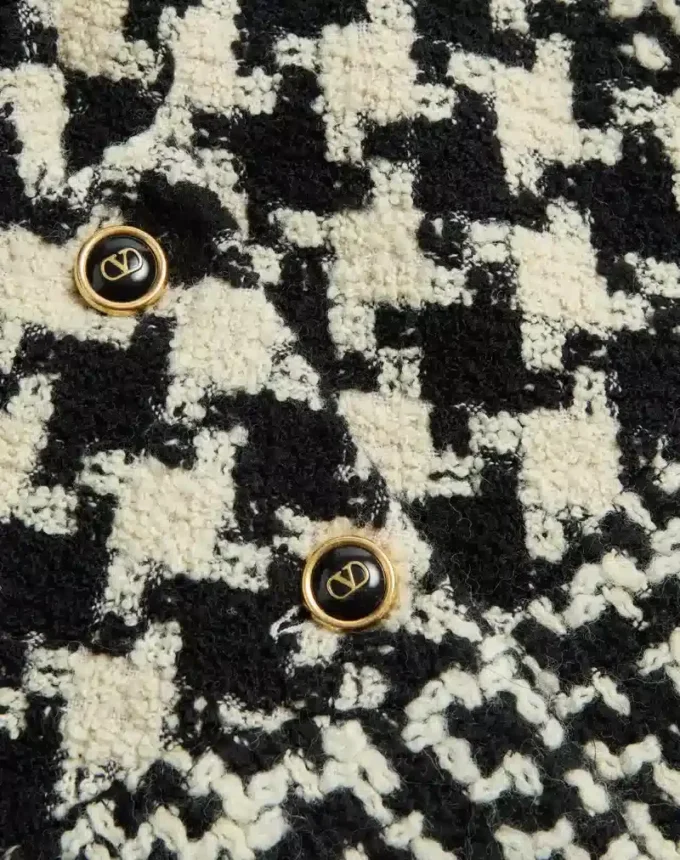 Cape din tweed geometric Cape din tweed geometric