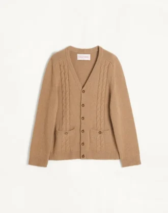 Cardigan camel