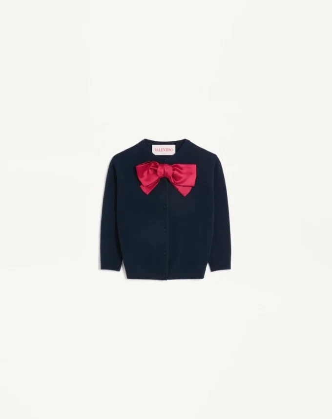Cardigan cu fundă Cardigan cu fundă