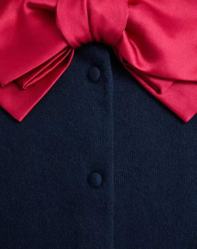 Cardigan cu fundă Cardigan cu fundă