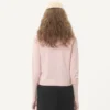 Cardigan cu guler din piele de oaie Cardigan cu guler din piele de oaie