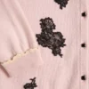 Cardigan cu guler din piele de oaie Cardigan cu guler din piele de oaie