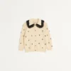 Cardigan din bumbac brodat Cardigan din bumbac brodat