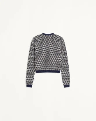 Cardigan din lână cu model jacquard Toute La V