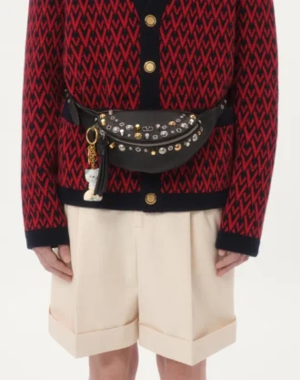 Cardigan din lână cu model Toute La V