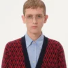 Cardigan din lână cu model Toute La V Cardigan din lână cu model Toute La V