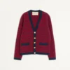 Cardigan din lână cu model Toute La V Cardigan din lână cu model Toute La V