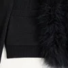 Cardigan din lână cu pene Cardigan din lână cu pene