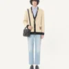 Cardigan din lână Valentino cu broderie VG Cardigan din lână Valentino cu broderie VG