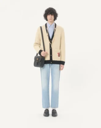 Cardigan din lână Valentino cu broderie VG
