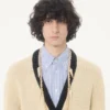 Cardigan din lână Valentino cu broderie VG Cardigan din lână Valentino cu broderie VG