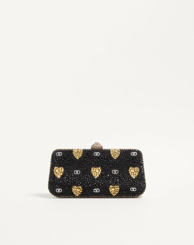 Carry Secrets Minaudiere cu motiv Cour De Cœur din strasuri Carry Secrets Minaudiere cu motiv Cour De Cœur din strasuri