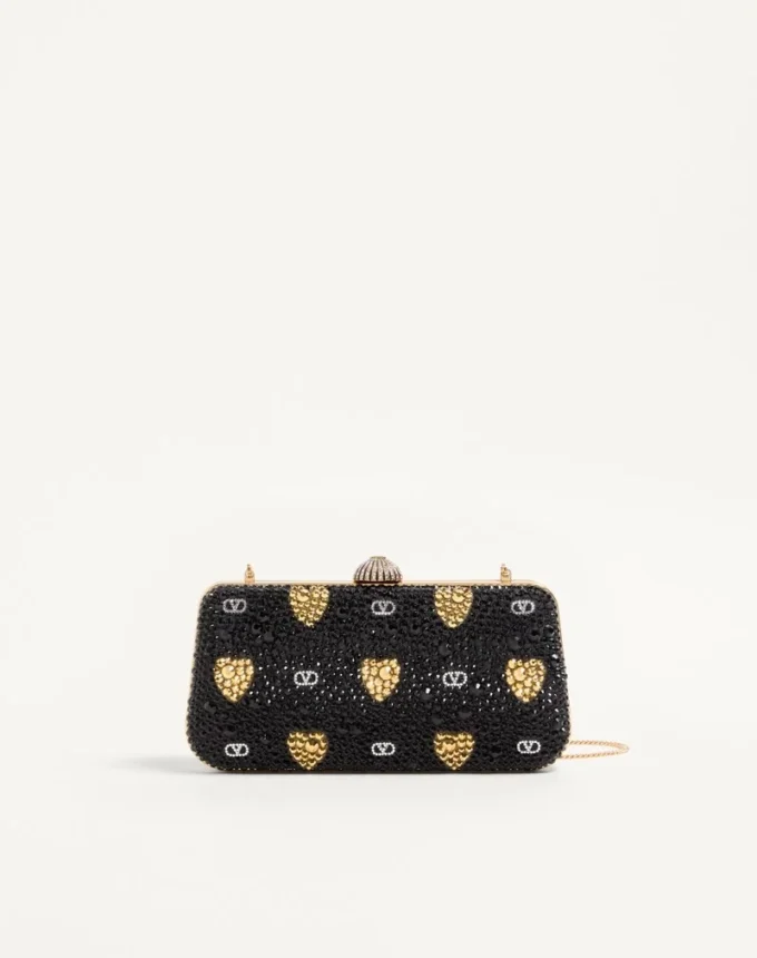 Carry Secrets Minaudiere cu motiv Cour De Cœur din strasuri Carry Secrets Minaudiere cu motiv Cour De Cœur din strasuri