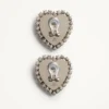 Cercei Coeur Hyperbole din metal, rășină și cristale Swarovski® Cercei Coeur Hyperbole din metal, rășină și cristale Swarovski®