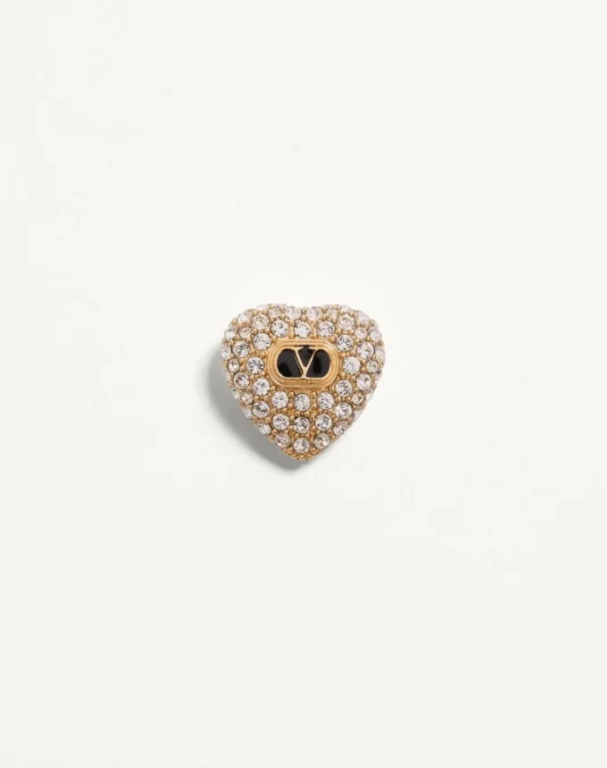 Cercei Coeur Royal din metal, email și cristale Swarovski®