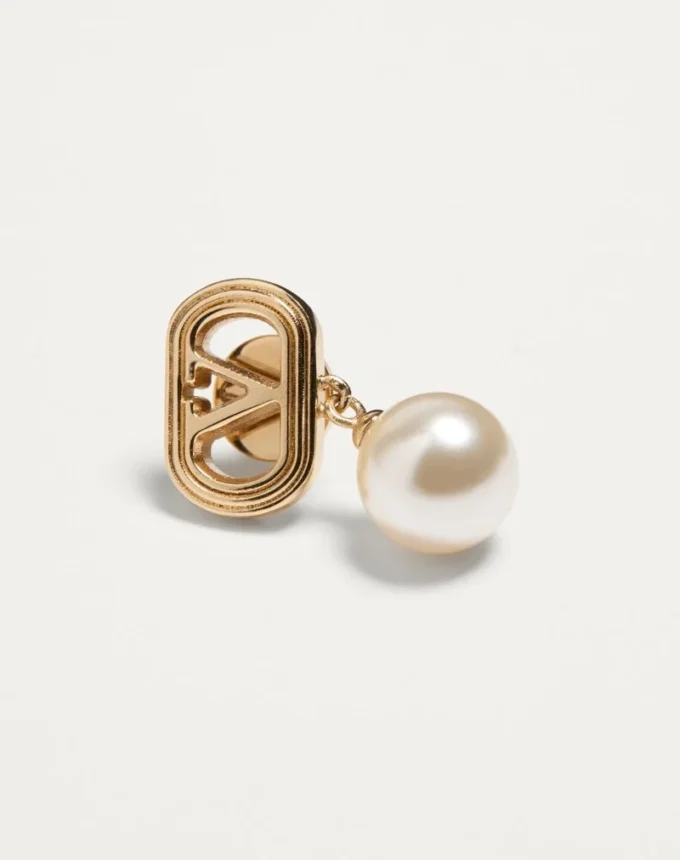Cercei metalici Ovalette cu perle Swarovski®
