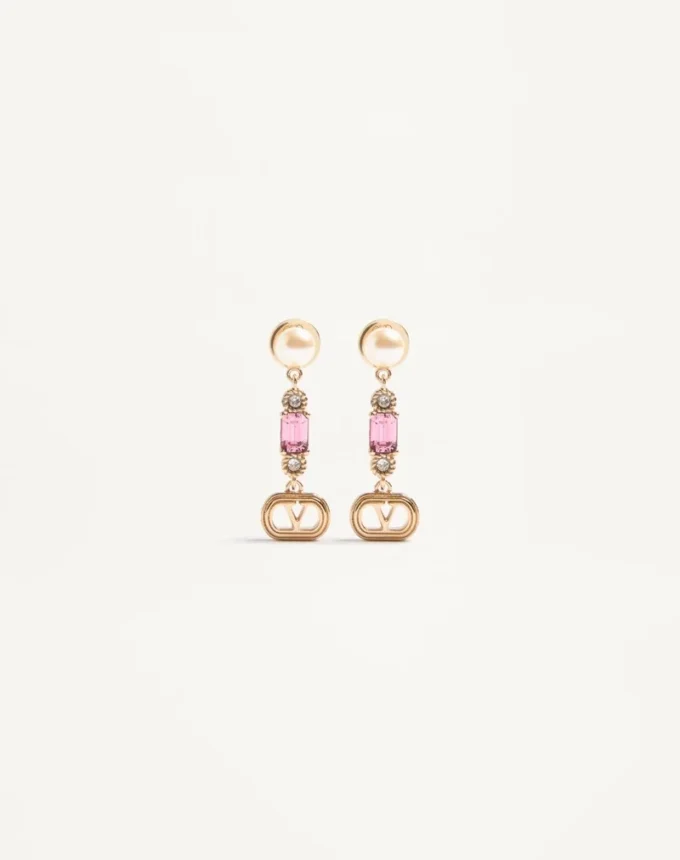 Cercei Ovalette din metal, perle și cristale Swarovski® Cercei Ovalette din metal, perle și cristale Swarovski®