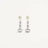 Cercei Ovalette din metal, perle și cristale Swarovski® Cercei Ovalette din metal, perle și cristale Swarovski®