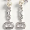 Cercei Ovalette din metal, perle și cristale Swarovski® Cercei Ovalette din metal, perle și cristale Swarovski®