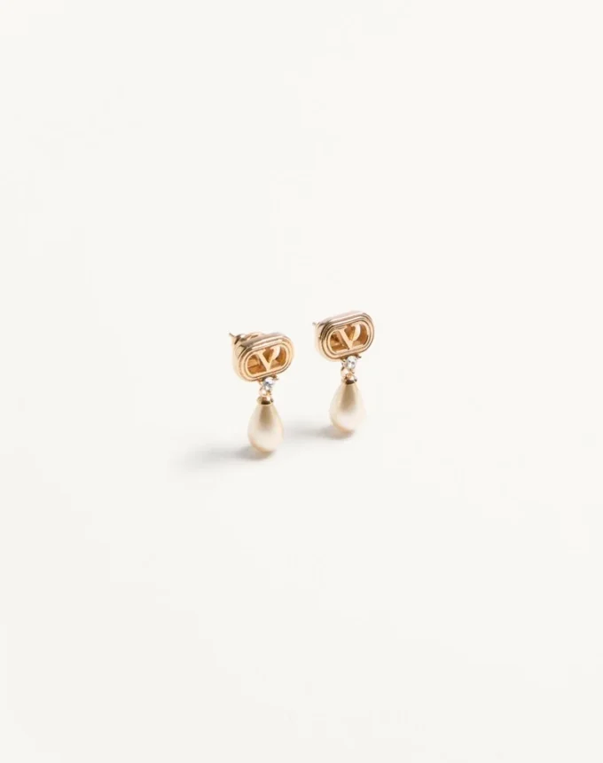 Cercei Ovalette din metal, perle și cristale Swarovski® Cercei Ovalette din metal, perle și cristale Swarovski®