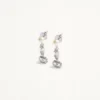 Cercei Ovalette din metal, perle și cristale Swarovski® Cercei Ovalette din metal, perle și cristale Swarovski®