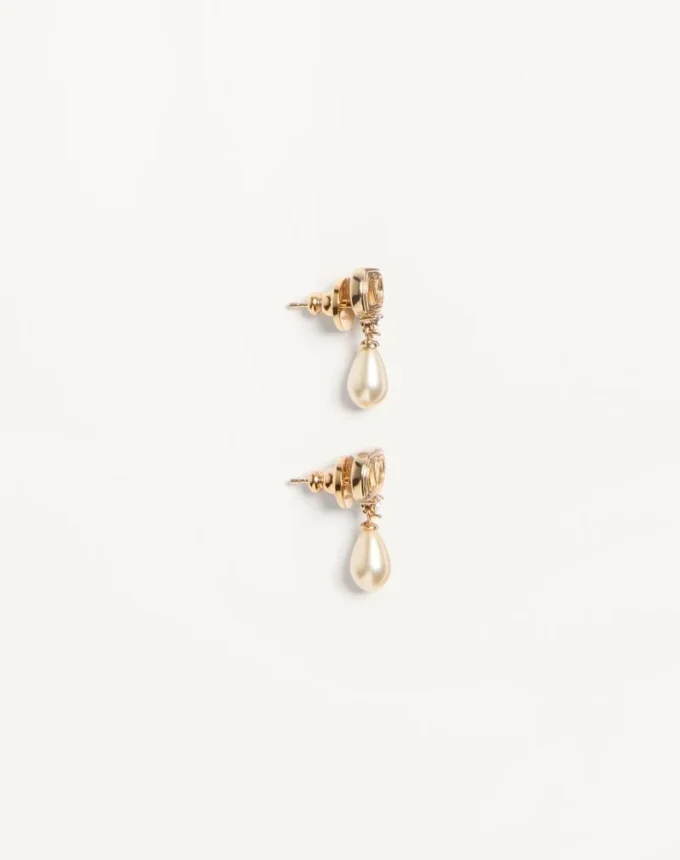 Cercei Ovalette din metal, perle și cristale Swarovski® Cercei Ovalette din metal, perle și cristale Swarovski®