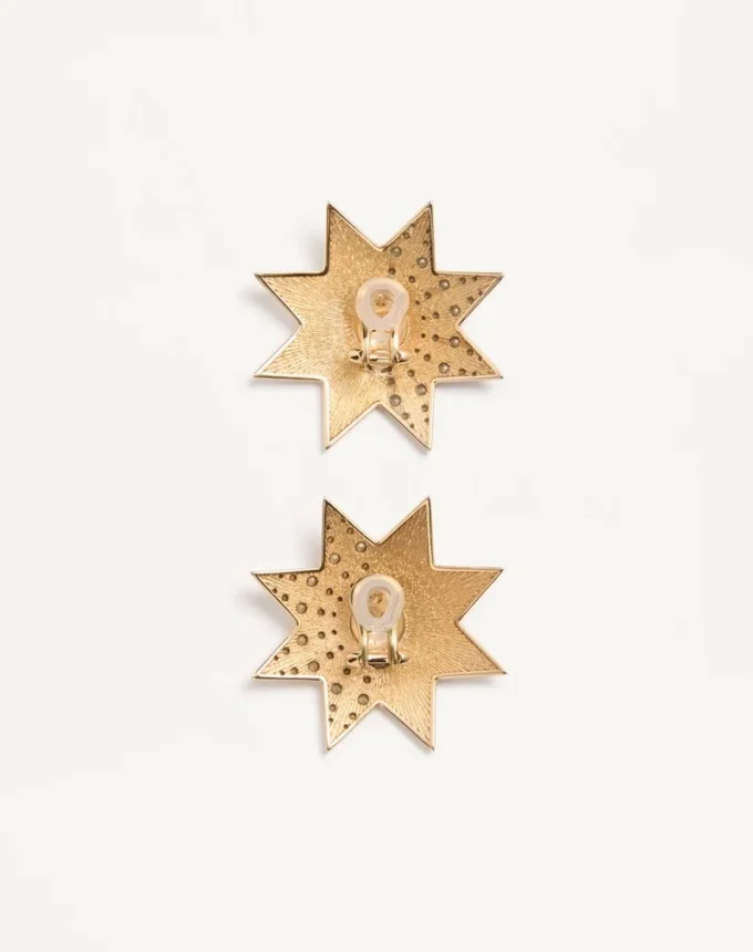 Cercei Pas Plus din metal, email și cristale Swarovski®