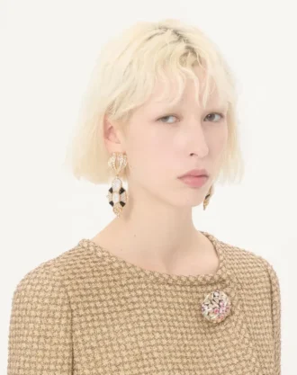 Cercei Pas Plus din metal, rășină, email și cristale Swarovski®