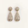 Cercei Poetique Des Gouttes din metal și cristale Swarovski®