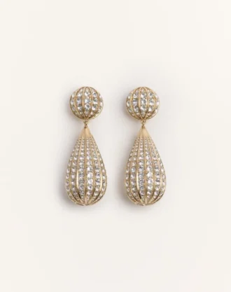 Cercei Poetique Des Gouttes din metal și cristale Swarovski®