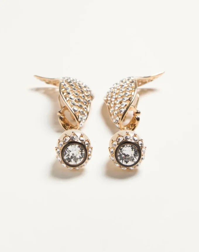Cercei Poetique Des Gouttes din metal, perle și cristale Swarovski®