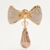 Cercei San Fin din metal cu cristale Swarovski® și perle
