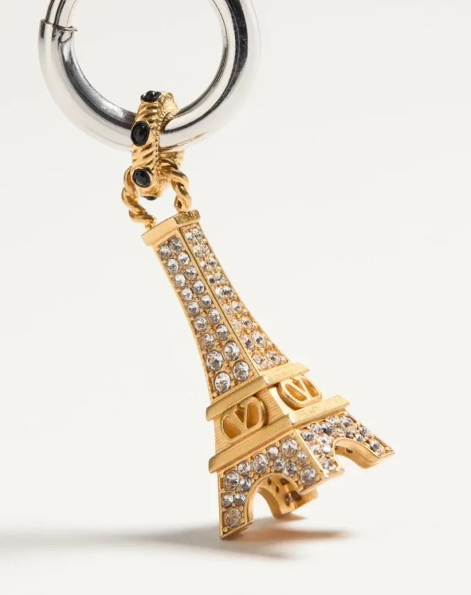 Cercei Valentino Garavani Chez Valentino din metal și cristale Swarovski®