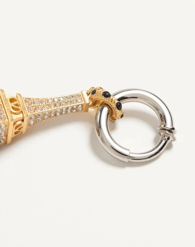Cercei Valentino Garavani Chez Valentino din metal și cristale Swarovski®