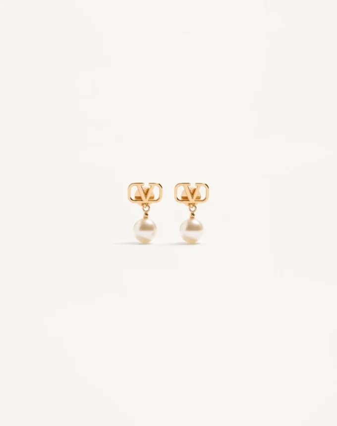 Cercei Vlogo Signature cu perle Swarovski®