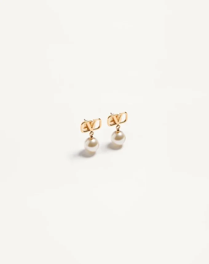 Cercei Vlogo Signature cu perle Swarovski®