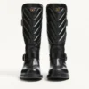 Cizme de motociclist Rayons din piele de vițel și piele nappa cu model Chevron 40 mm Cizme de motociclist Rayons din piele de vițel și piele nappa cu model Chevron 40 mm