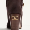 Cizme Pattie din piele cruste 75 mm Cizme Pattie din piele cruste 75 mm