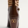 Cizme Pattie din piele de vițel cu efect de pui de cal 75 mm Cizme Pattie din piele de vițel cu efect de pui de cal 75 mm